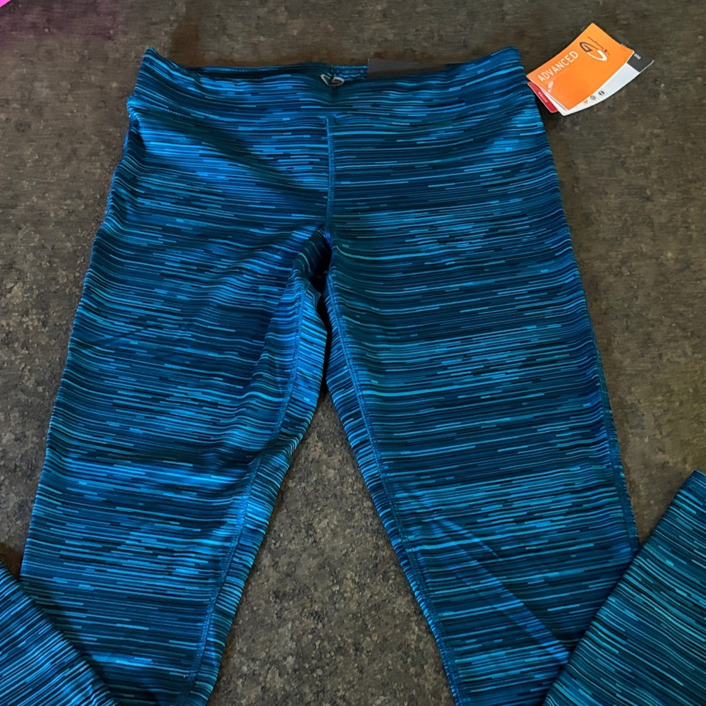 Champion Blue Striped Leggings
